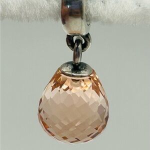 Authentic Trollbead Morganite Tassel Bead